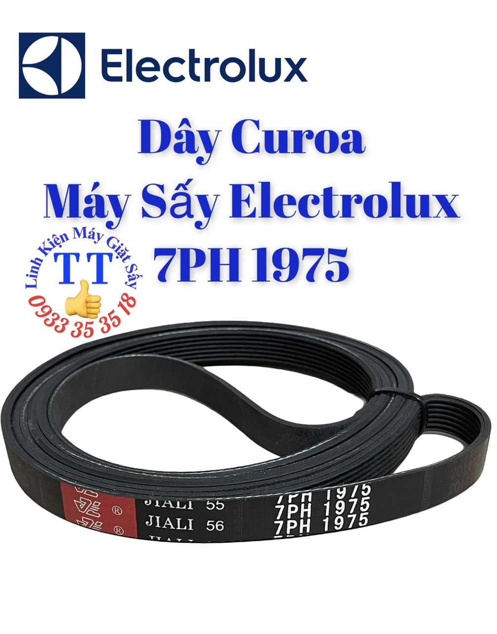 [HCM]Dây Curoa 1975 - 7rãnh dùng thay thế máy sấy Electrolux