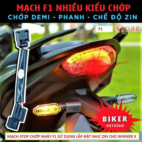 Mạch chớp STOP đèn hậu EX 150 + WINNER X loại xịn siêu bền, mạch STOP đèn hậu chớp nháy WINNER X + EX 150 sẵn giắc cắm như zin không cần độ chế , đồ kiểu xe máy , phụ kiện độ xe máy