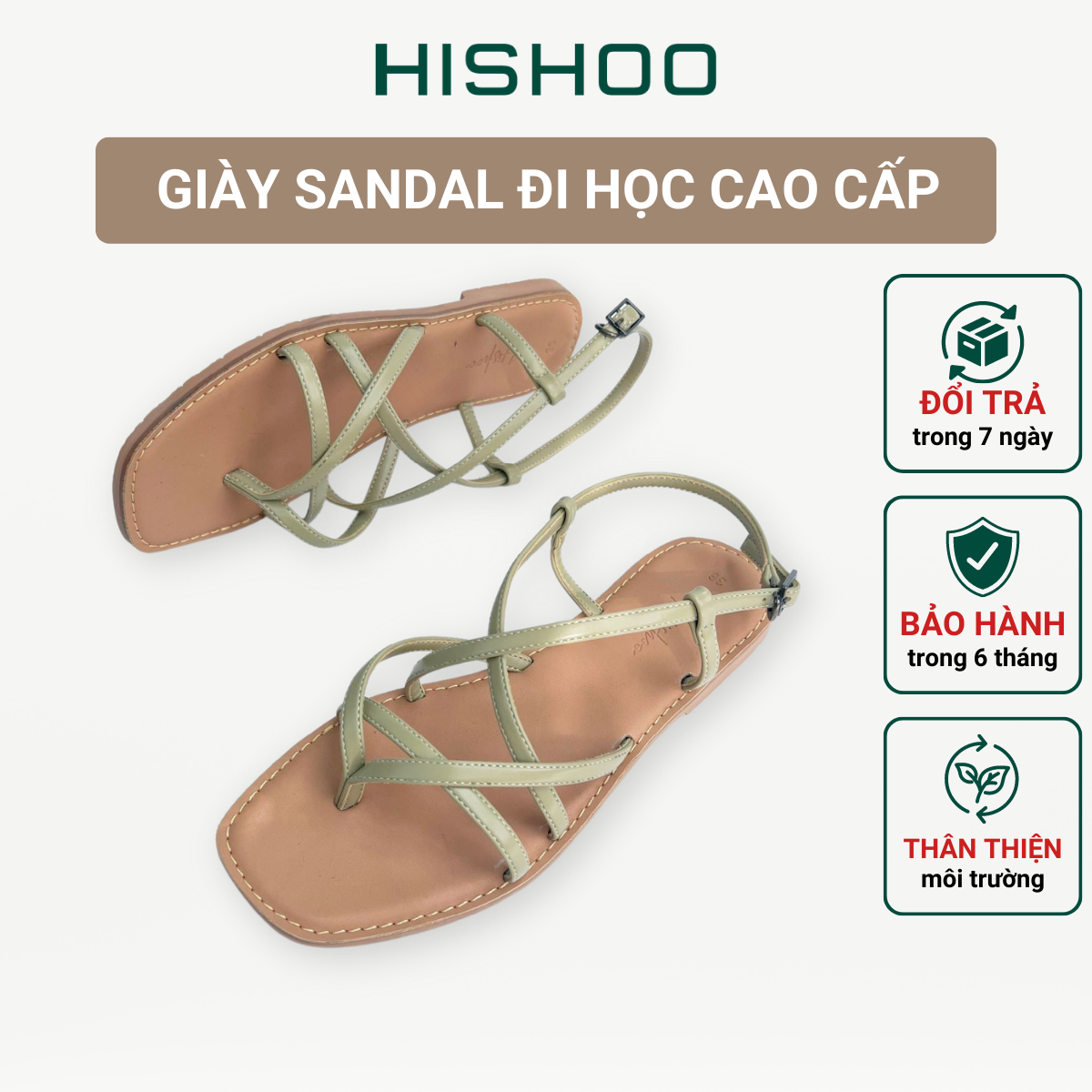 Dép sandal nữ đẹp thời trang đi biển quai dây mảnh đế bệt cao cấp S022