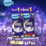 [MUA 1 TẶNG 1] Tã quần ban đêm cho bé Molfix Sweet Dream Jumbo chống tràn hiệu quả với 20 tư thế ngủ size M52/L44/XL38/2XL34