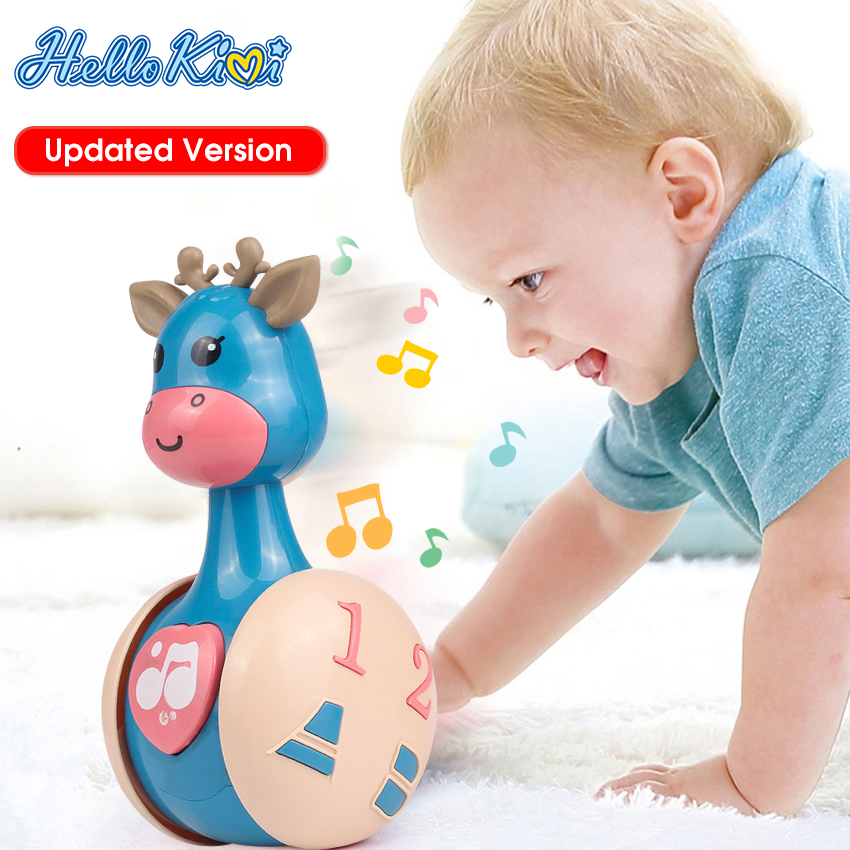 HelloKimi Đồ chơi trẻ em hình hươu cao cổ dễ thương