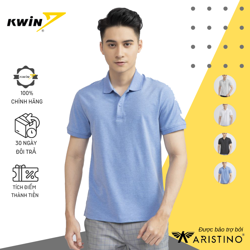 Áo polo nam cao cấp kwin - áo thun nam có cổ tay ngắn chất cotton bền đẹp - kps015s1
