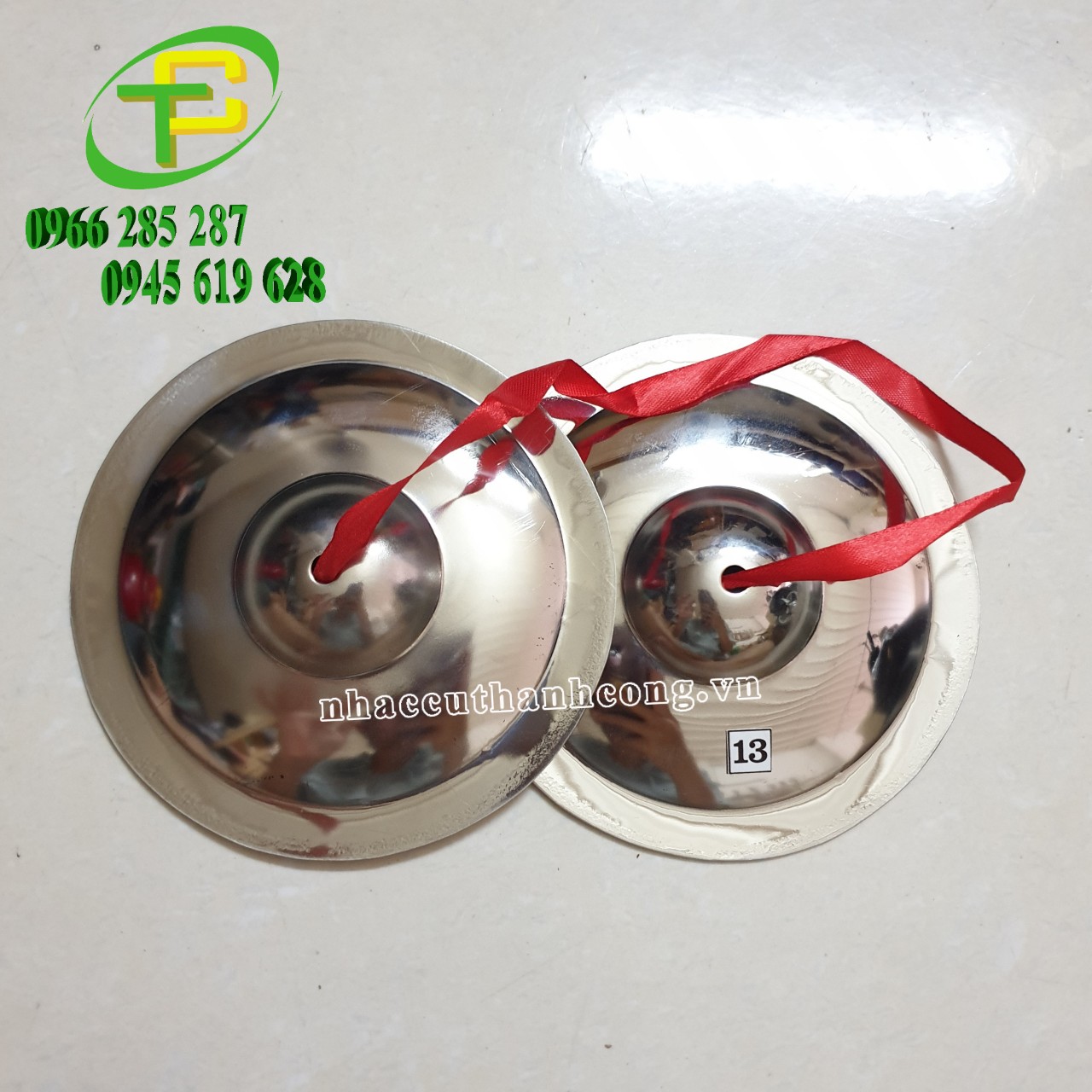 Chũm chọe đôi inox cho bé - nạo bạt inox múa lân - chập cheng inox