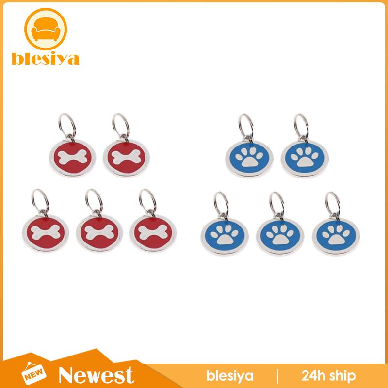 Set 5 thẻ tên đeo cổ cho thú cưng màu sắc ngẫu nhiên