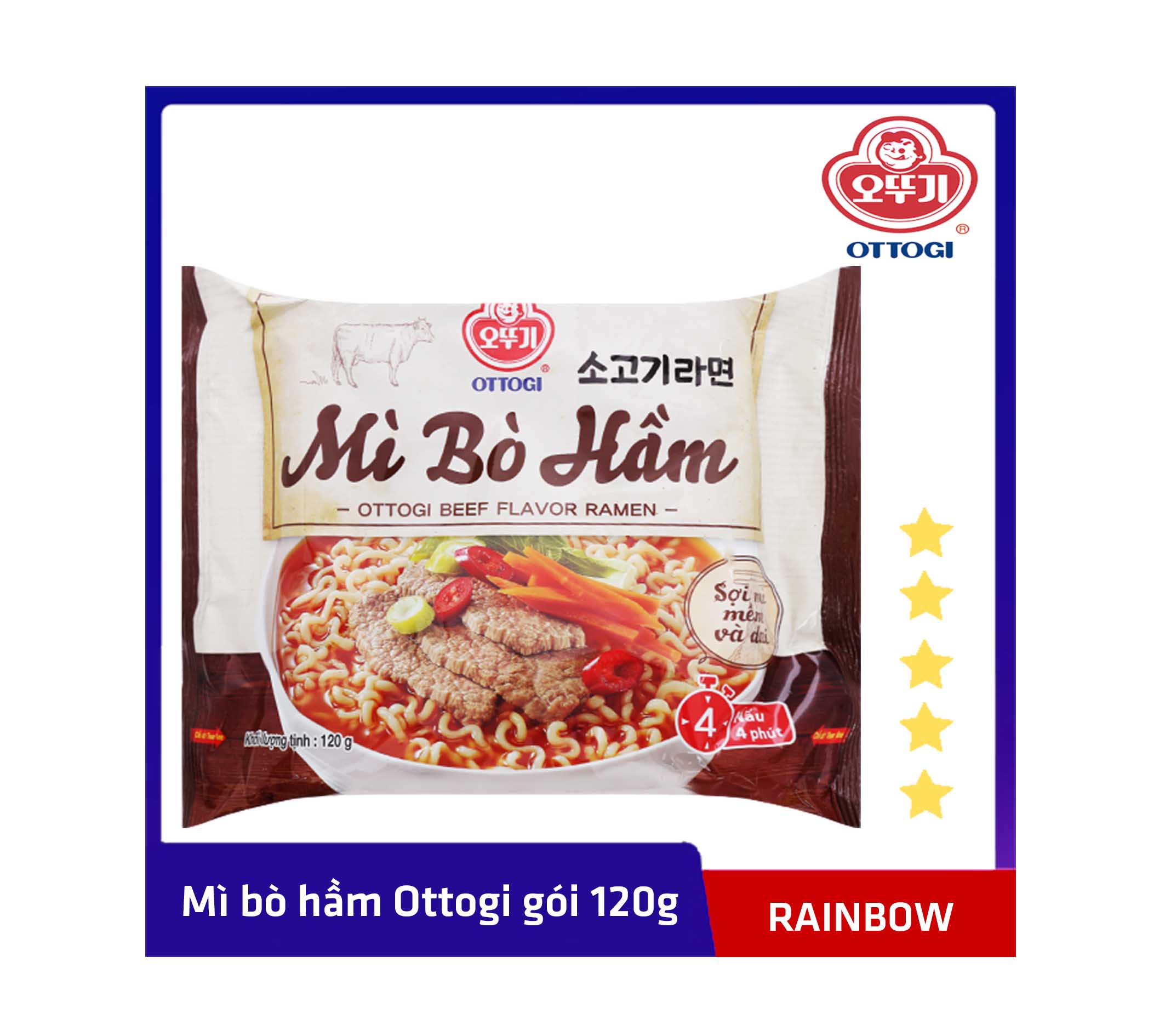 Mì bò hầm Ottogi gói 120g