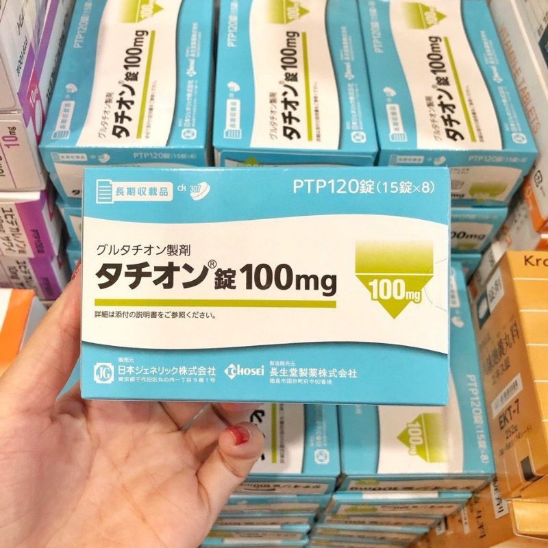 Viên Uống Trắng Da Glutathione 100Mg Tathion Nhật Bản