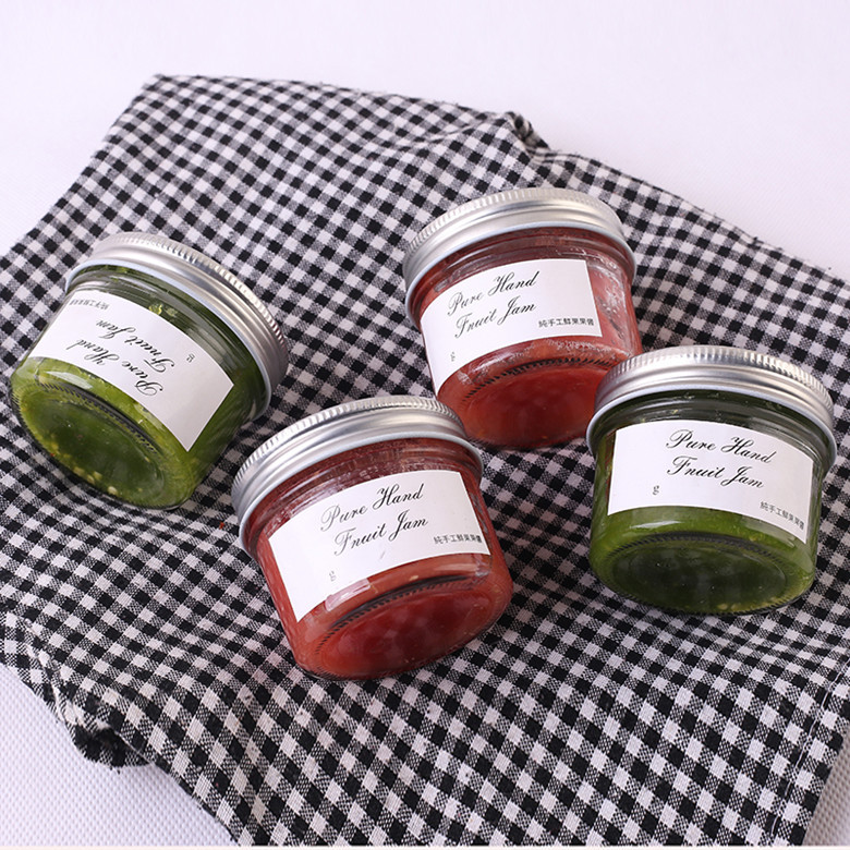 Combo 6 Hũ thủy tinh tròn miệng rộng 100ml nắp nhôm đựng thực phẩm, làm sữa chua, caramen, pudding