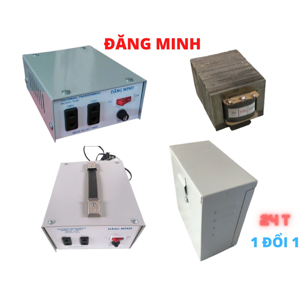 Bộ đổi nguồn 220v sang 110v - 100v 2k VA ĐĂNG MINH dùng cho nồi cơm điện, máy giặt, điều hòa, đồng hành trọn đời.