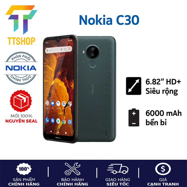 Điện thoại Nokia C30  - Mới nguyên seal - Hàng chính hãng