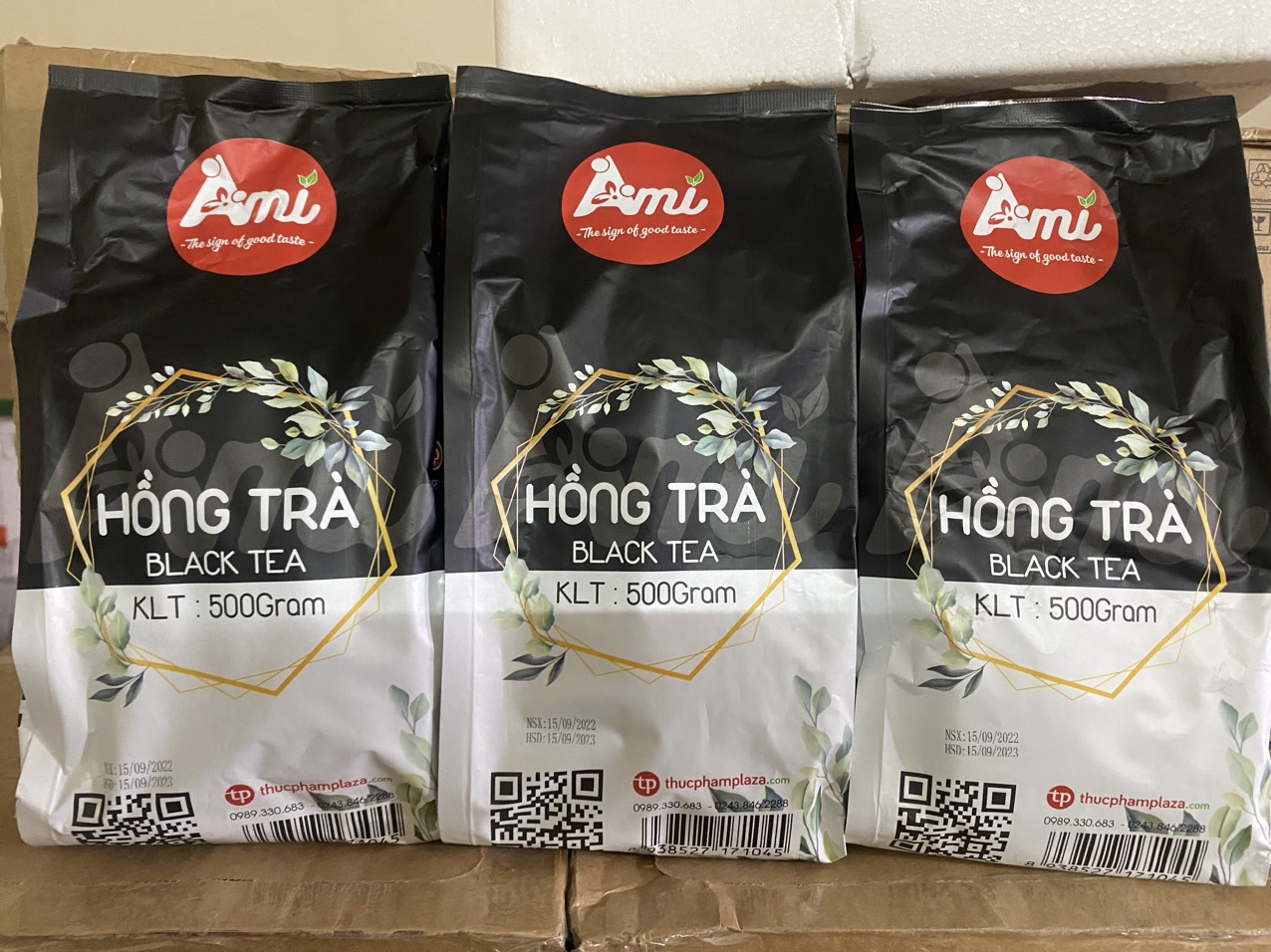 Hồng trà ami gói 500g