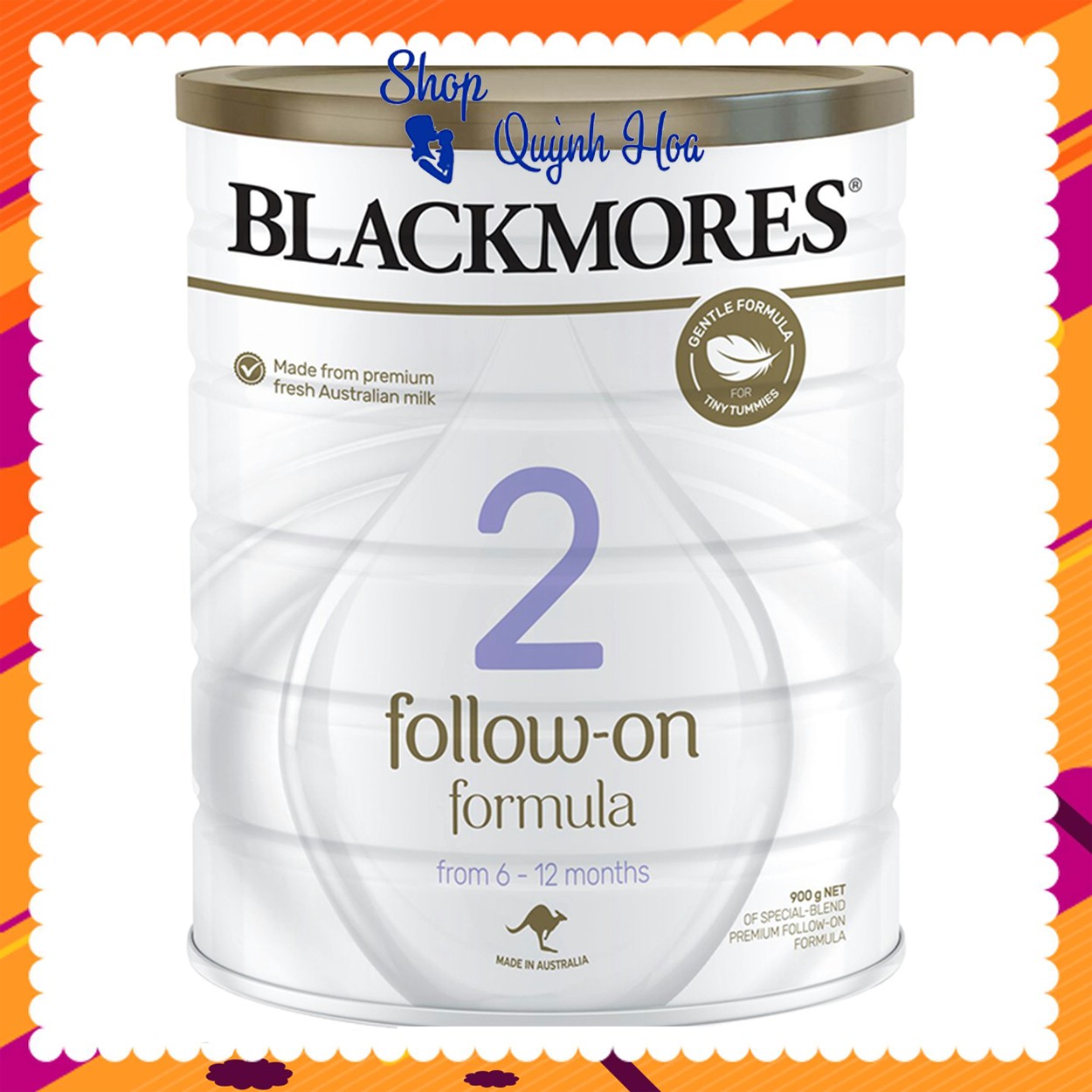 Sữa Blackmore Úc [CHÍNH HÃNG] tăng cân cho bé / Sữa Blackmores số 2, 900g - [CÓ TEM PHỤ TIẾNG VIỆT] - Dành cho trẻ từ 0 - 12 tháng