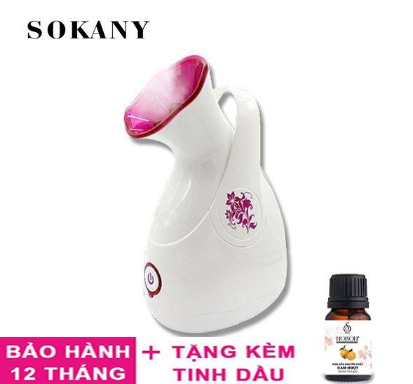 Máy xông mặt, máy xông hơi mặt, máy xông hơi mặt mini Sokany618 giúp se lỗ chân lông, trắng sáng rạng ngời