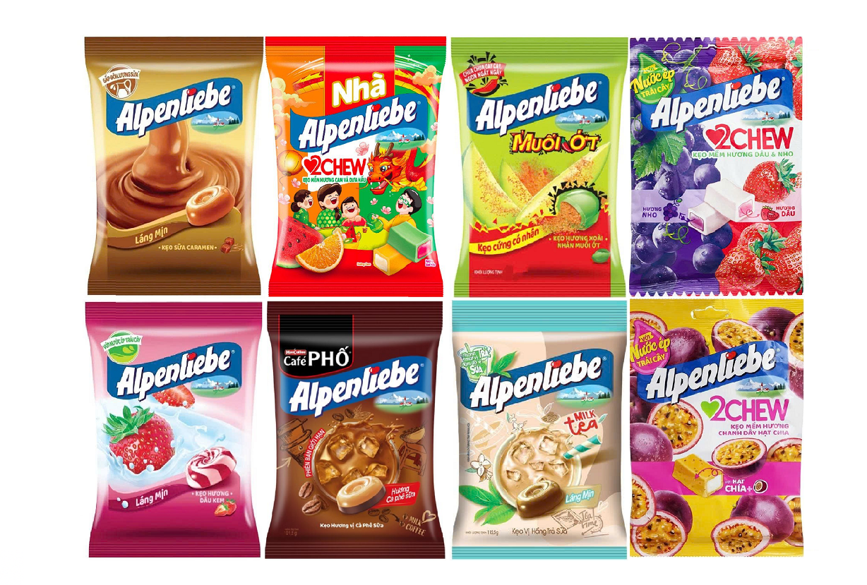 Kẹo Gói Nhỏ Alpenliebe Đủ Hương