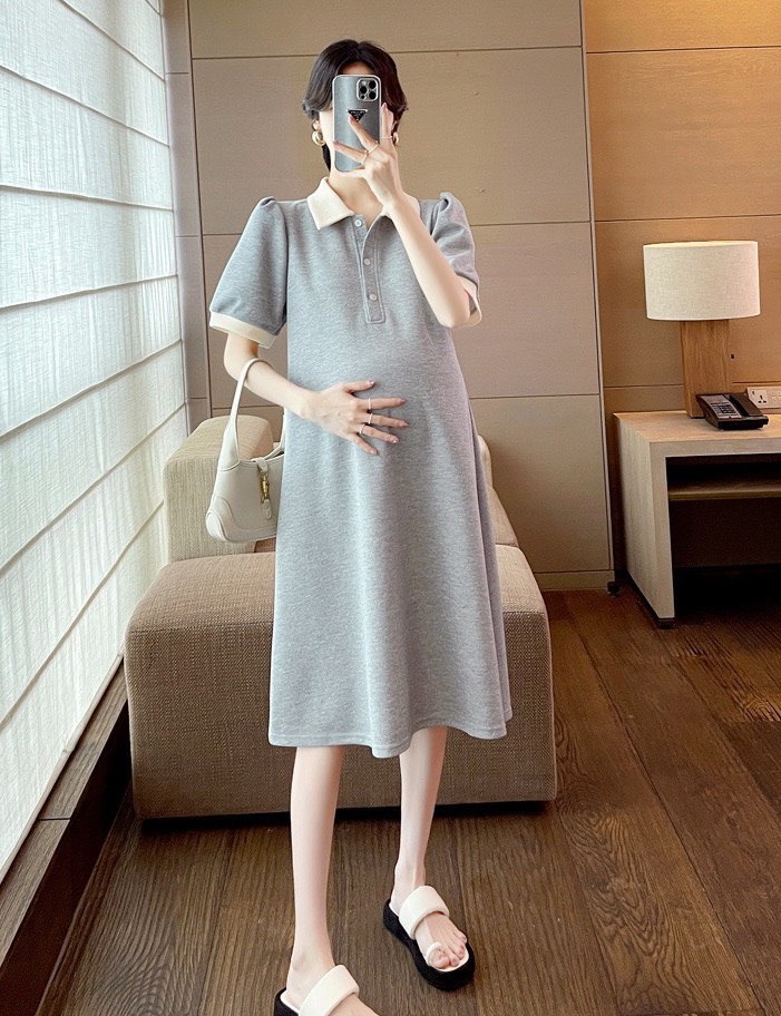 Đủ size từ 70-100kg, Váy bầu bigsize chất cotton, cổ đức, siêu mềm, mát