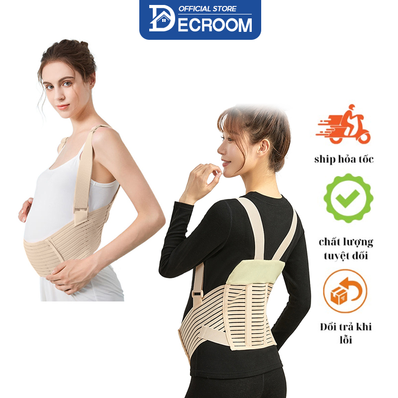 Decroom đai nâng đỡ bụng bầu, đai bầu co dãn 4 chiều, độ đàn hồi đai nâng, chống rạn bụng, giảm đau mỏi lưng và rạn bụng