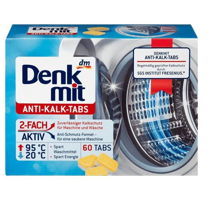 Viên tẩy lồng máy giặt Denkmit Đức - Hộp 60 viên