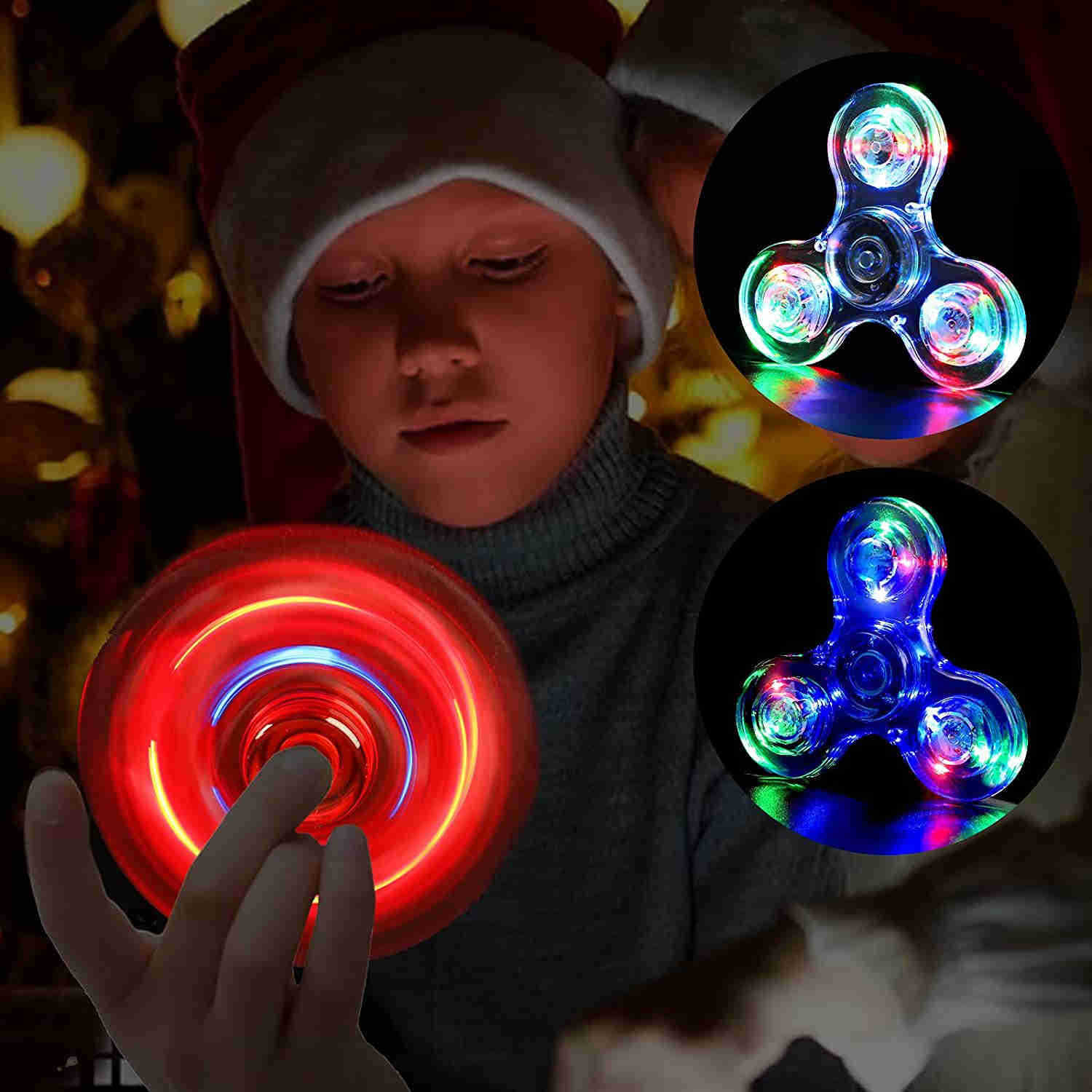 Con quay đồ chơi có đèn led phát sáng