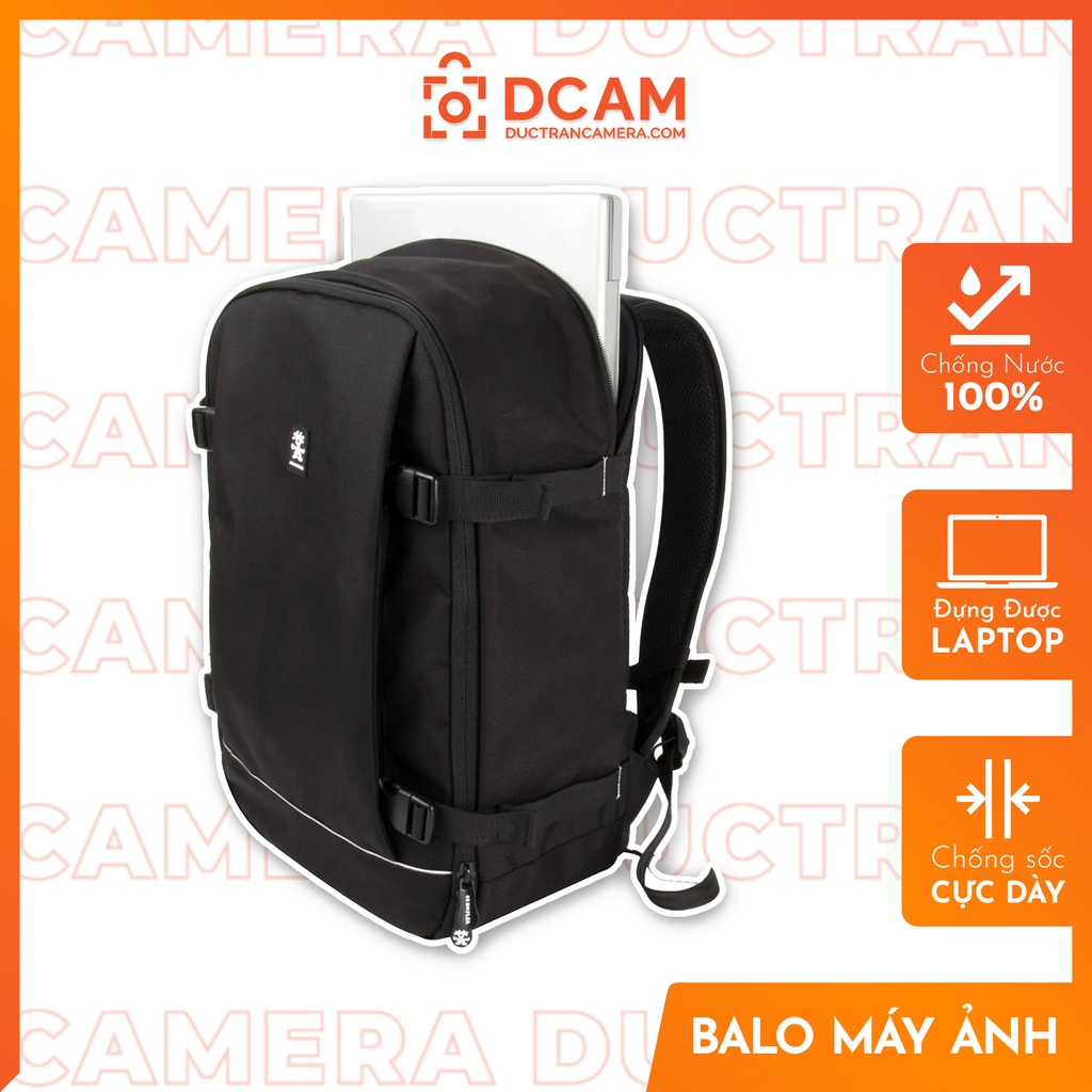 Balo Crumpler Proper Roady Full Photo chống nước dày dặn đựng được laptop 15,6 inch