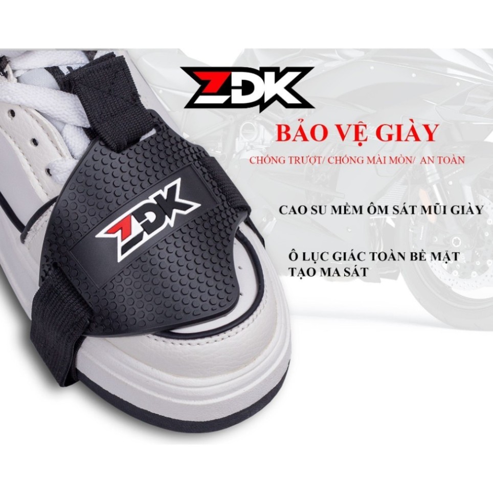 Bọc Giày Cần Số ZDK Cao Su Chống Trầy Mũi Giày, Chống Trượt, Dễ Đeo, Dùng Cho Xe Côn Tay Xe Số Móc