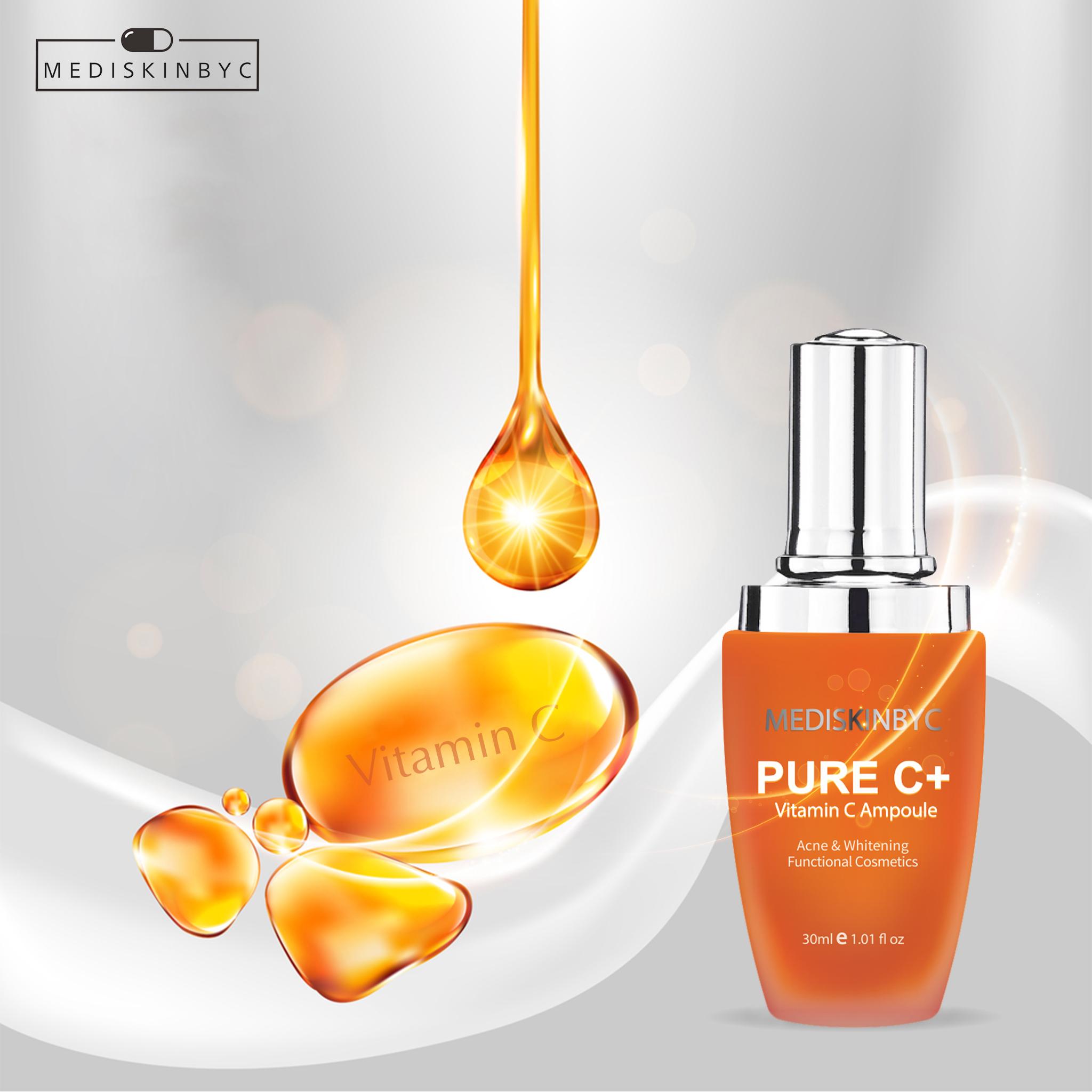 Tinh chất dưỡng trắng da mediskinbyc pure c+ vitamin c ampoule