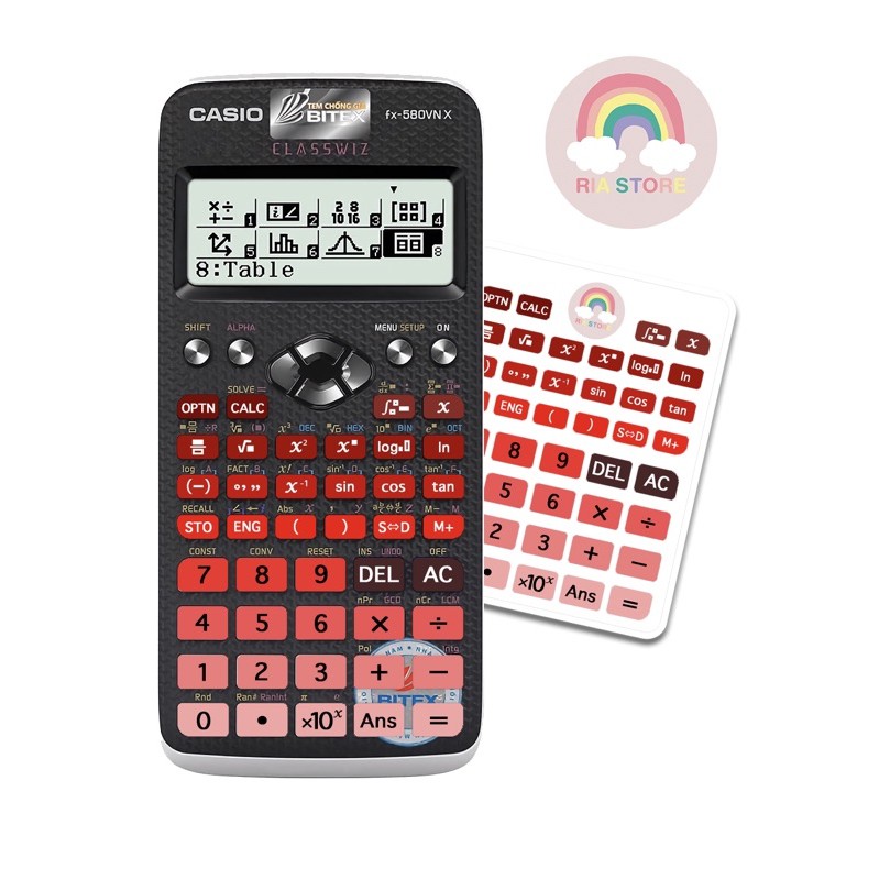 [HCM]Miếng dán nút phím máy tính cầm tay casio