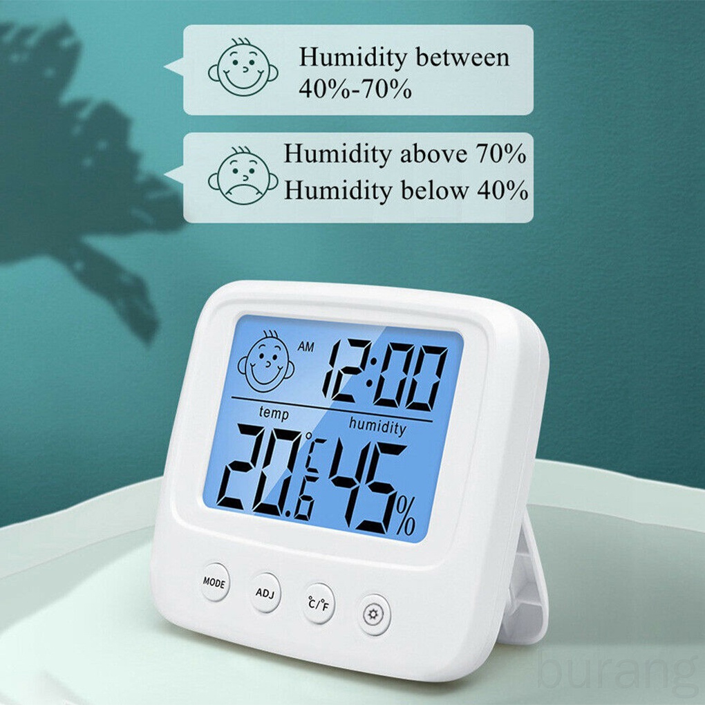 Nhiệt ẩm kế điện tử 3 trong 1 nhiệt kế phòng đo nhiệt độ phòng ngủ máy đo độ ẩm