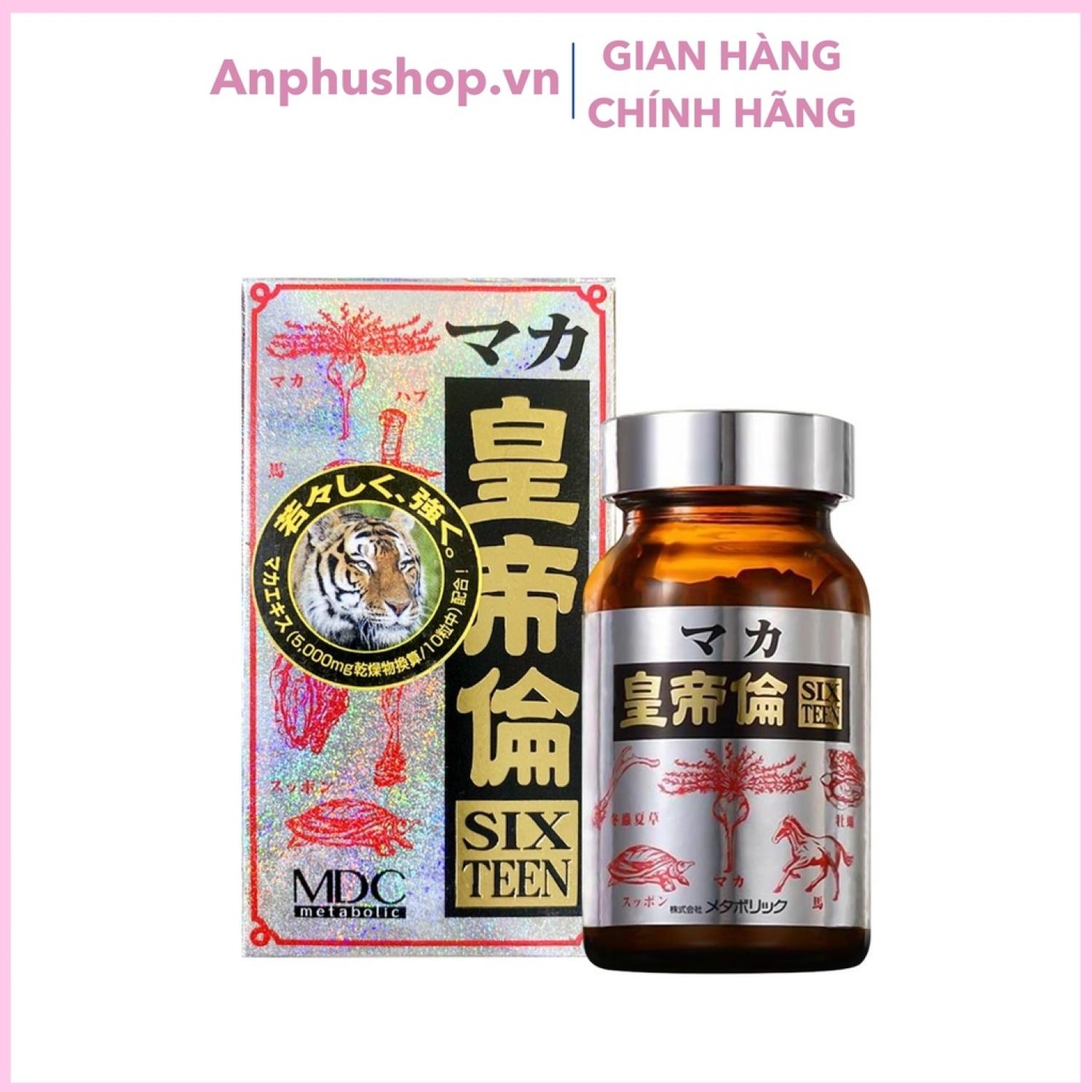 Viên uống bổ thận tráng dương Maka Sixteen - Sản phẩm chính hãng