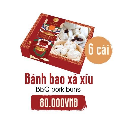 Bánh Bao Xá Xíu San Fu Lou - 6 cái (200gr)