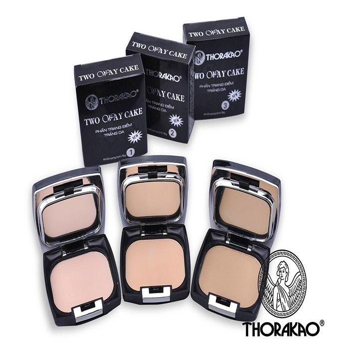 Phấn nền trang điểm, Phấn trang điểm trắng da, Phấn makeup hộp vuông cao cấp, Phấn trang điểm có 3 tone màu thích hợp với từng màu da