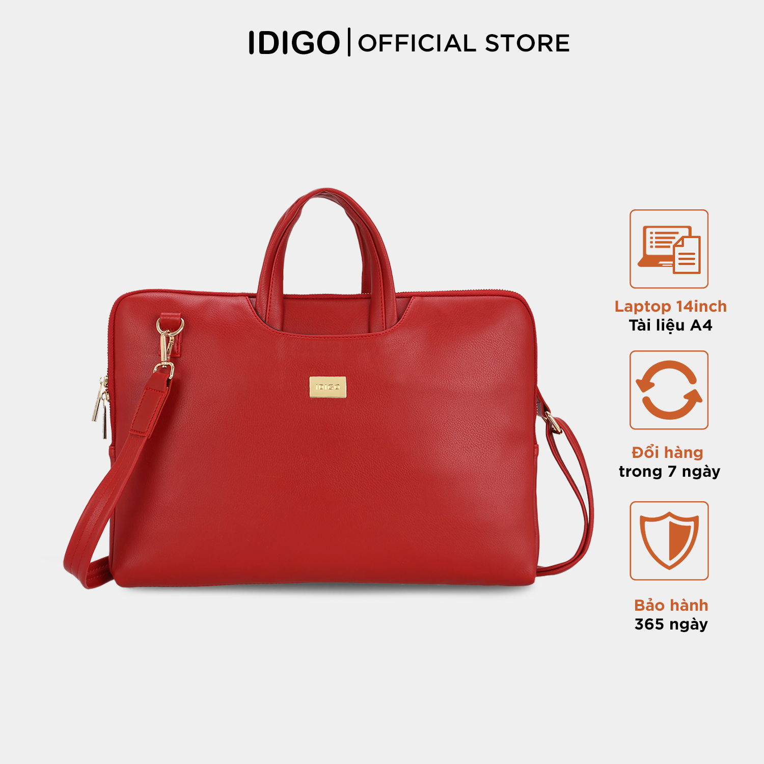 Túi Laptop nữ cách điệu ngăn trước IDIGO FB2-425-00