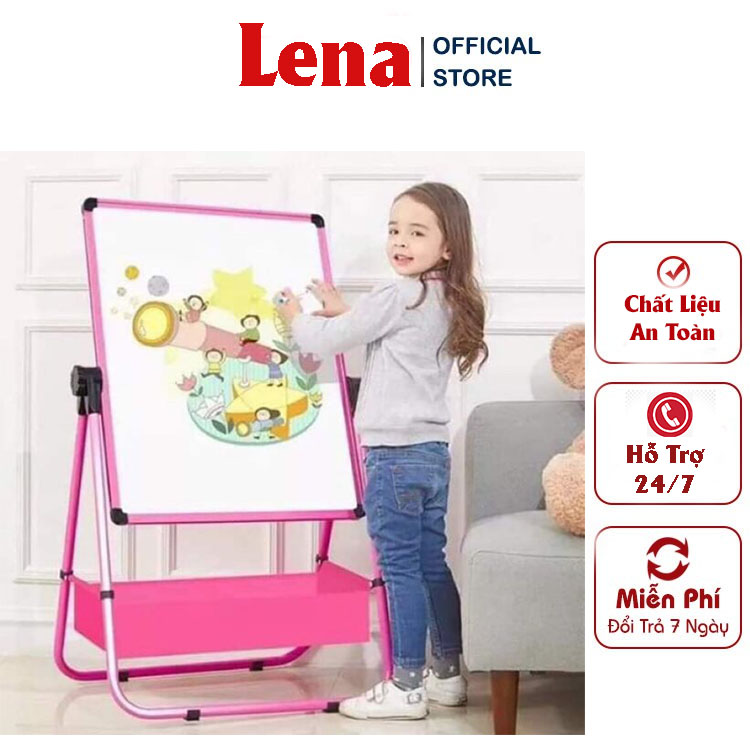 Bảng vẽ cho bé 2 mặt thông minh, bảng tập vẽ thế hệ mới lena có từ tính xóa dễ dàng cho bé trai, gái lớp 1 2 3 4 5 học tập