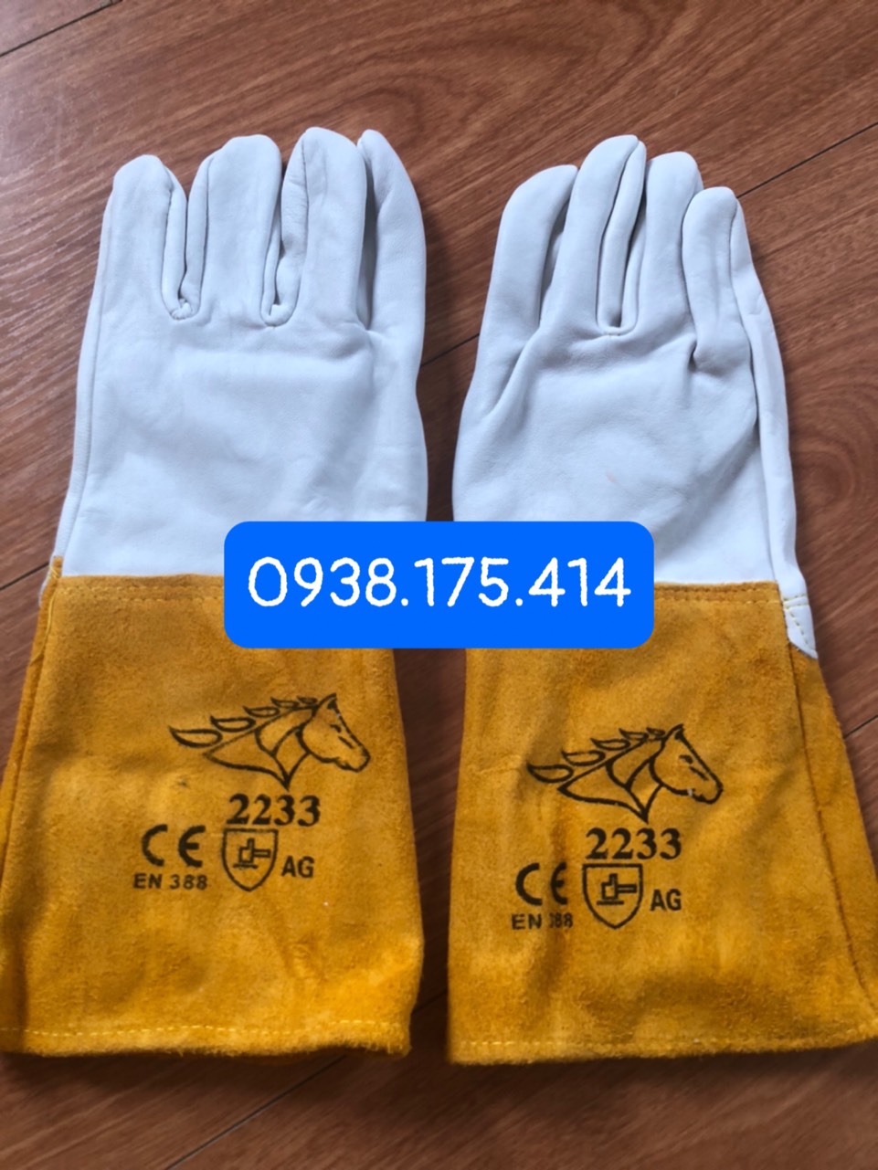 Găng tay da hàn con ngựa 2233 AG chịu nhiệt, chống cháy
