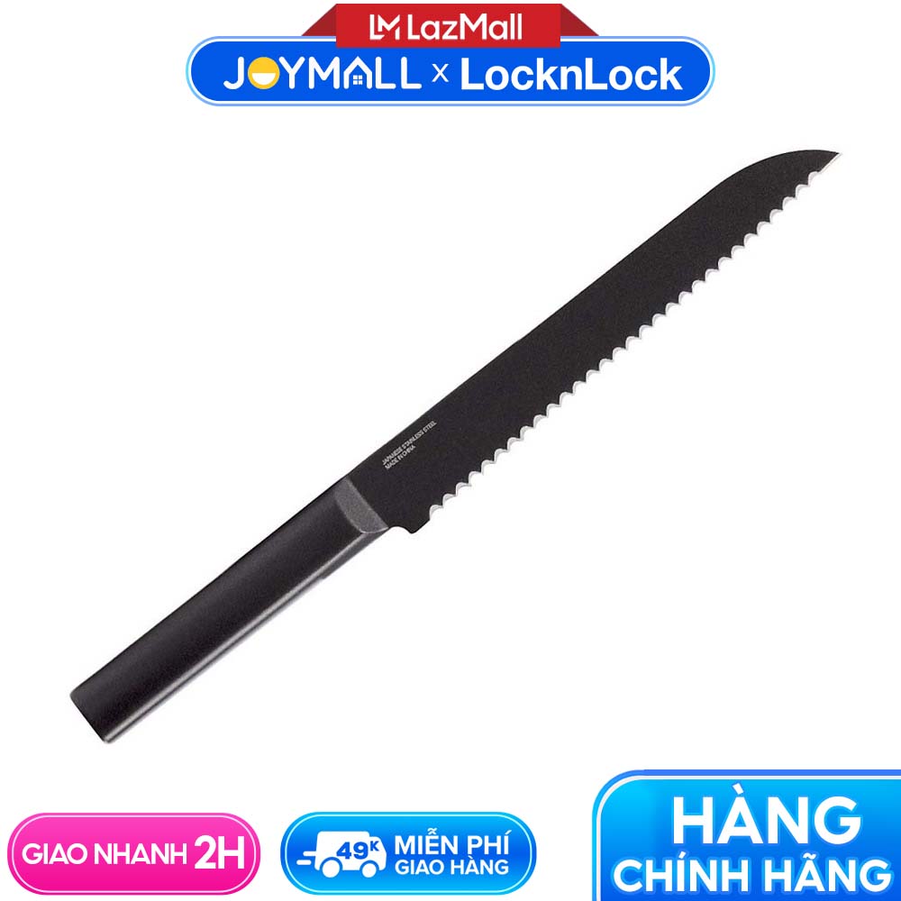 Dao cắt bánh mì Lock&Lock Bread Knife CKK313 - Hàng chính hãng, chất liệu thép không gỉ, phủ lớp chống dính, kháng nước, dài 330 mm - JoyMall