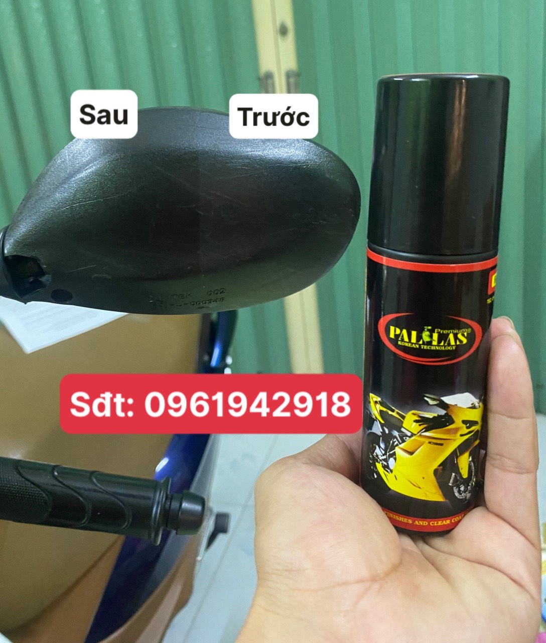 Combo 2 chai phủ bóng sơn pallas - Phủ bóng sơn làm mới nhựa và simili chai 120ml