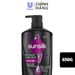 Dầu gội Sunsilk Óng Mượt Rạng Ngời 650gr dành cho tóc khô xơ với tinh chất Bồ Kết truyền thống