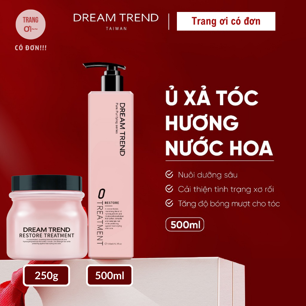 Mặt nạ tóc Dream Trend Restore Treatment - Kem ủ phục hồi tóc