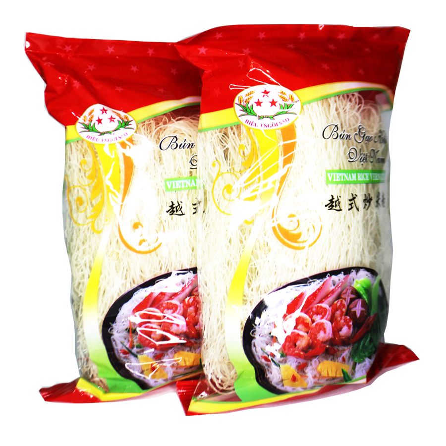Bún Gạo Sạch Hiệu Ba Sao Gói 250g - Bún Gạo Khô - Bún Ăn Liền - Đảm Bảo Vệ Sinh An Toàn Thực Phẩm, An Toàn Sức Khỏe Cho Cả Nhà.
