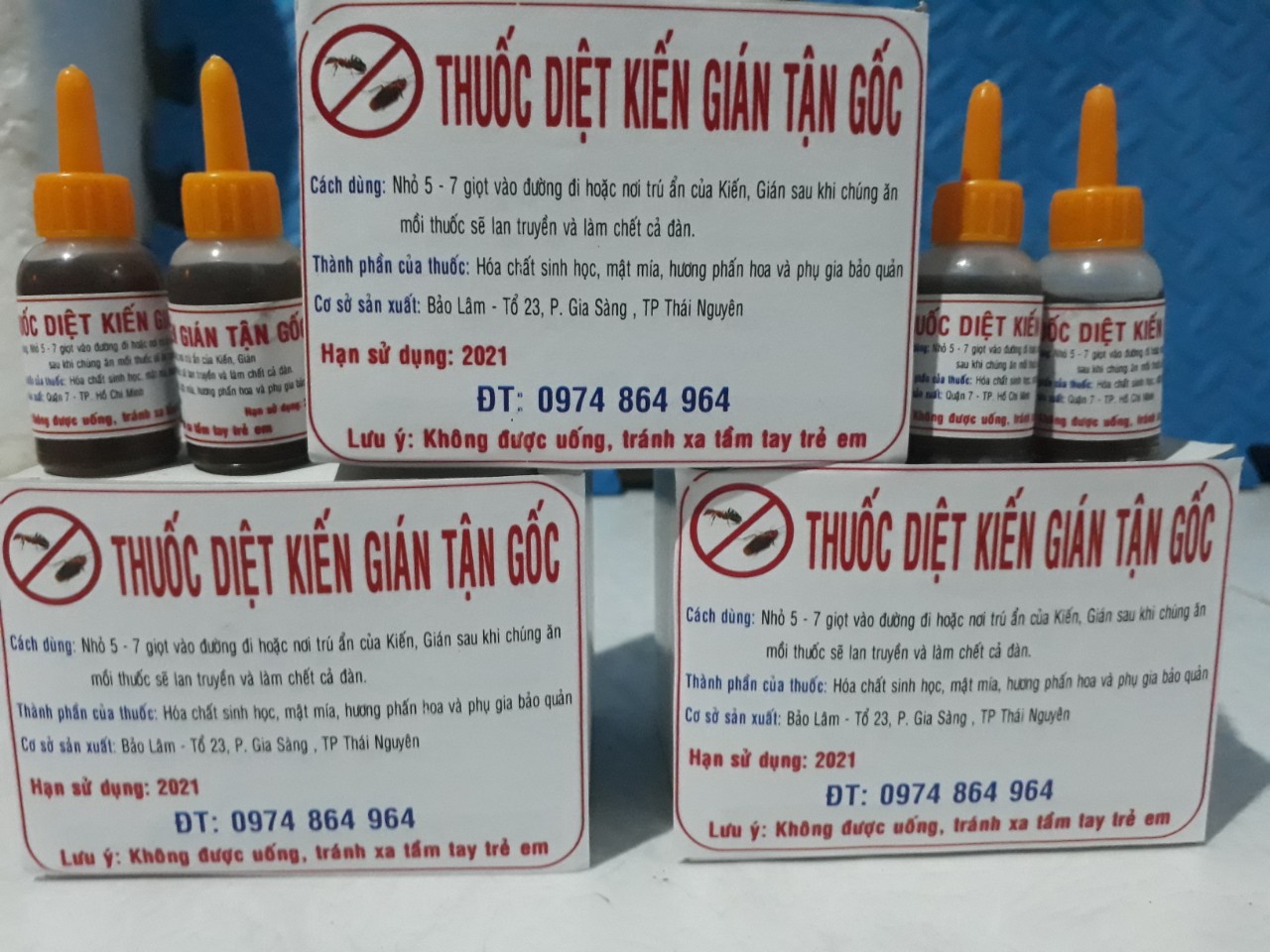 Combo 20 lọ diệt kiến gián tận gốc CSSX Bảo Lâm - Thái Nguyên
