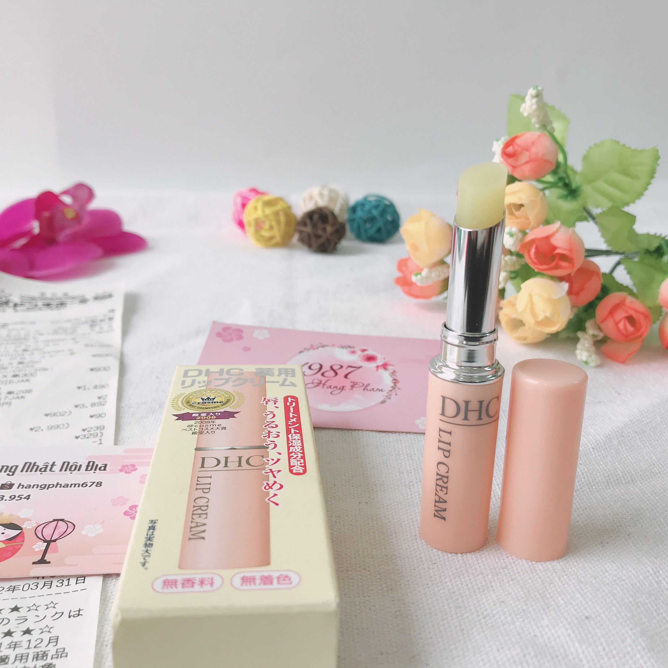 Son dưỡng không màu mềm mịn môi dhc color lip cream