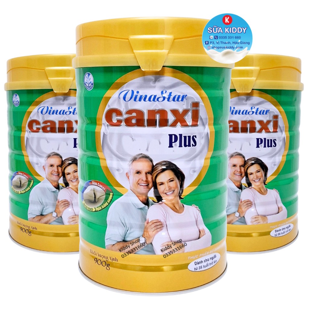 Sữa người già Vinastar StarMilk Canxi xanh lá 900g ngừa loãng xương, tiểu đường (kiddy1234)