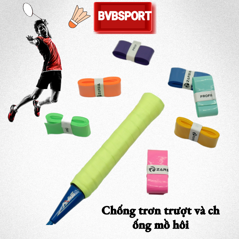 12 Dây Thấm Mồ Hôi VỢT CẦU LÔNG Gel Tay Tennis Chống Trượt Mỏng Chống Mồ Hôi