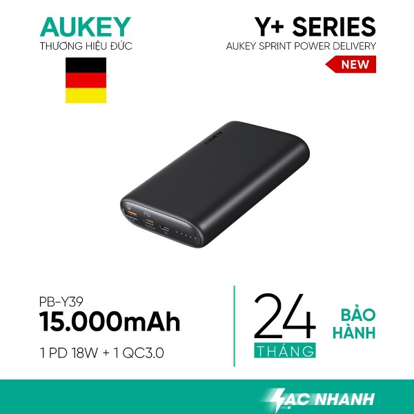 [HCM][ Đại Hạ Giá ] Sạc Dự Phòng Cao Cấp Sạc Giá Rẻ Pin Sạc Aukey Pb-Y36 10.000 Mah Lõi Pin Tesla Sạc Nhanh Qc 3.0 Và Pd 18w Tích Hợp Đèn Báo Sạc Nhanh Phù Hợp Các Dòng Điện Thoại. Bh 12 Th