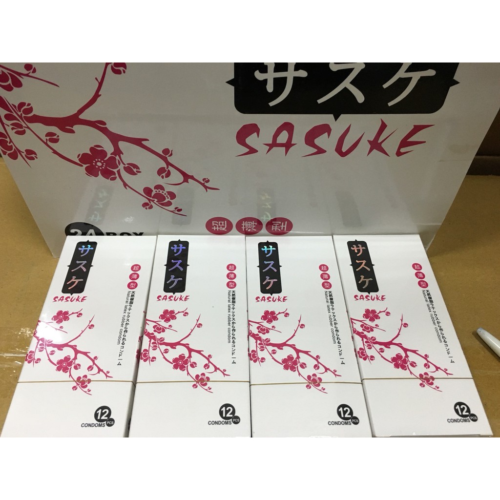 Bao Cao Su Sasuke Nhật Bản Hộp 12 cái