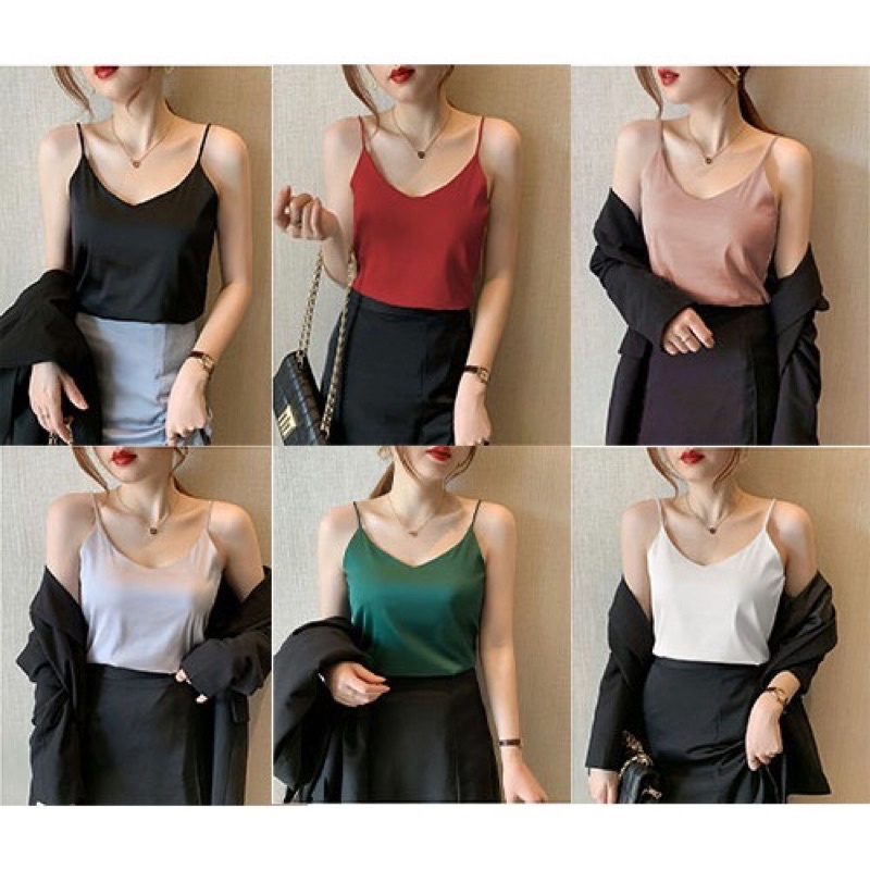 Áo 2 dây lụa sang chảnh