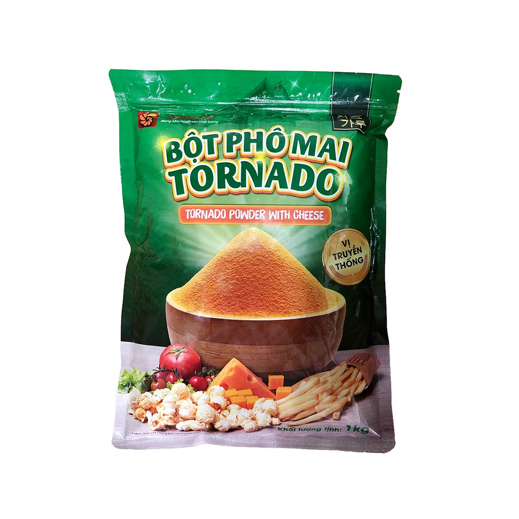 [Mã 11FMCGSALE giảm 8% đơn 500K] Bột phô mai Tornado vị truyền thống 1kg