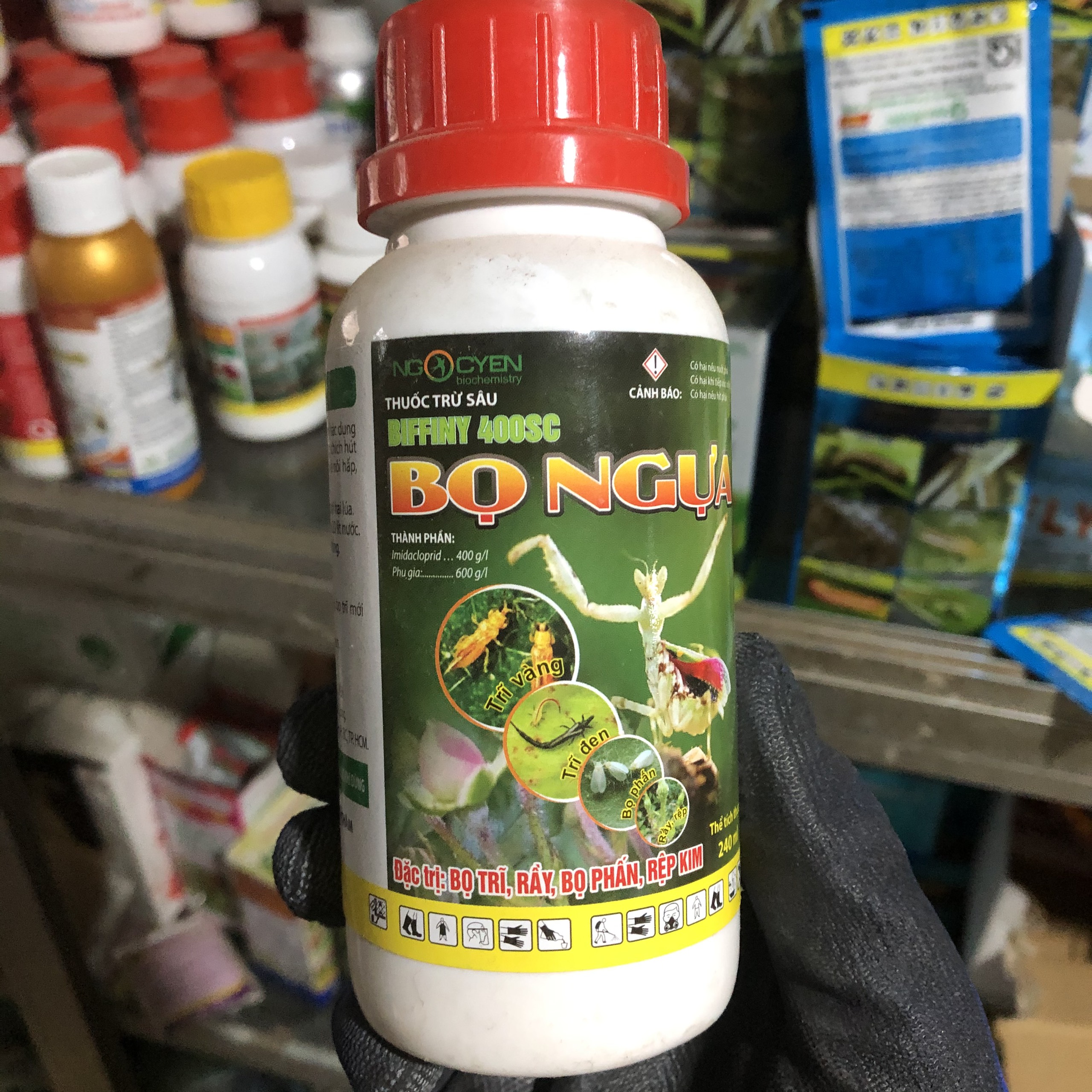 Thuốc diệt bọ trĩ, rầy xanh, rầy nâu, rầy trắng, bọ phấn, rệp kim Biffiny 400sc 240ml