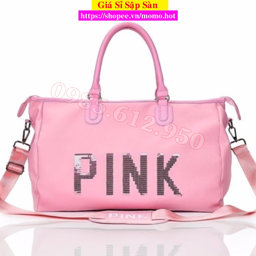 Túi du lịch pink tiện dụng thời trang