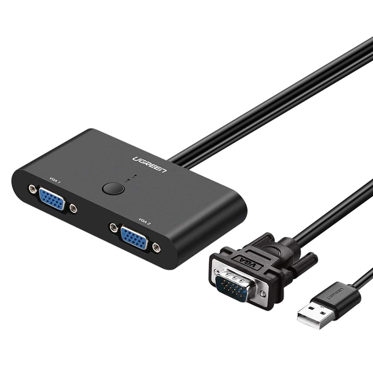 Bộ chuyển mạch vga 2 cổng ugreen 30711 chính hãng