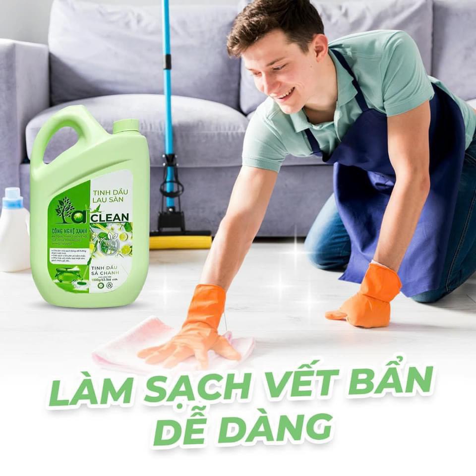 NƯỚC LAU SÀN SẢ CHANH LACLEAN 1.8L HỮU CƠ LÀM SẠCH NHANH - 3