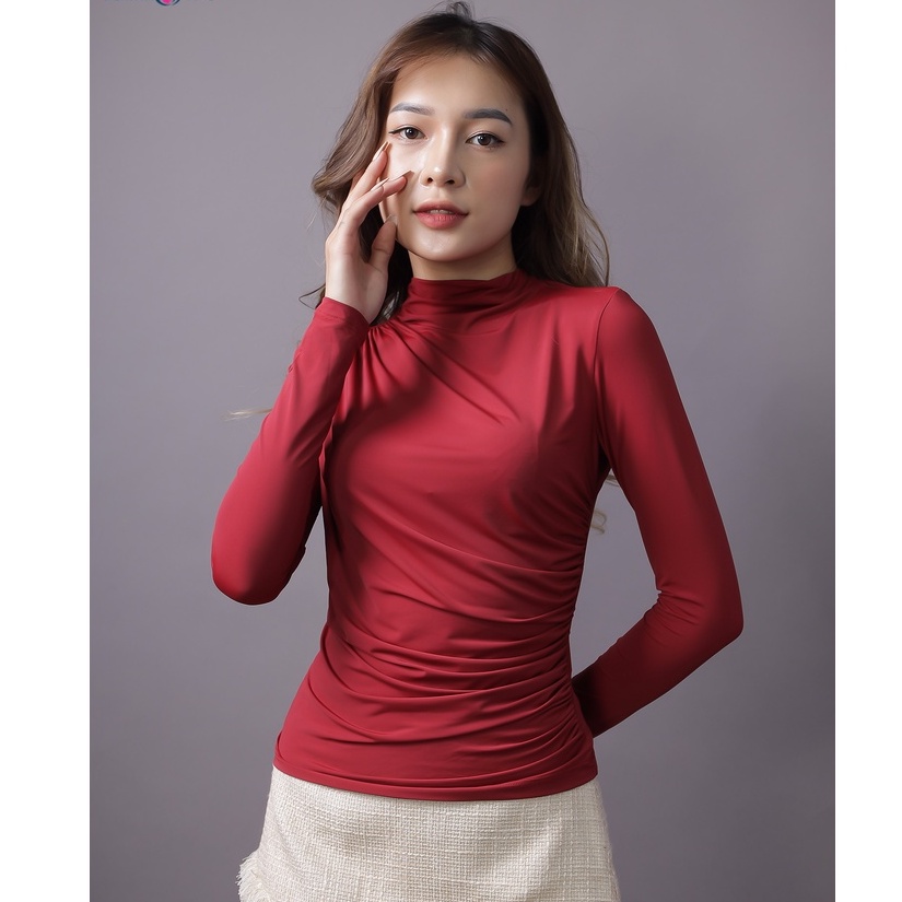 Áo thun lạnh kín cổ mùa thu đông emspo atl0532